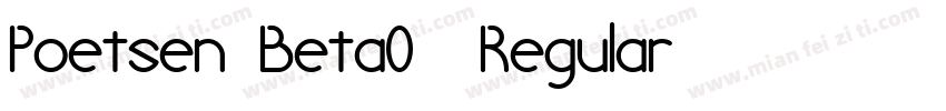 Poetsen Beta04 Regular字体转换